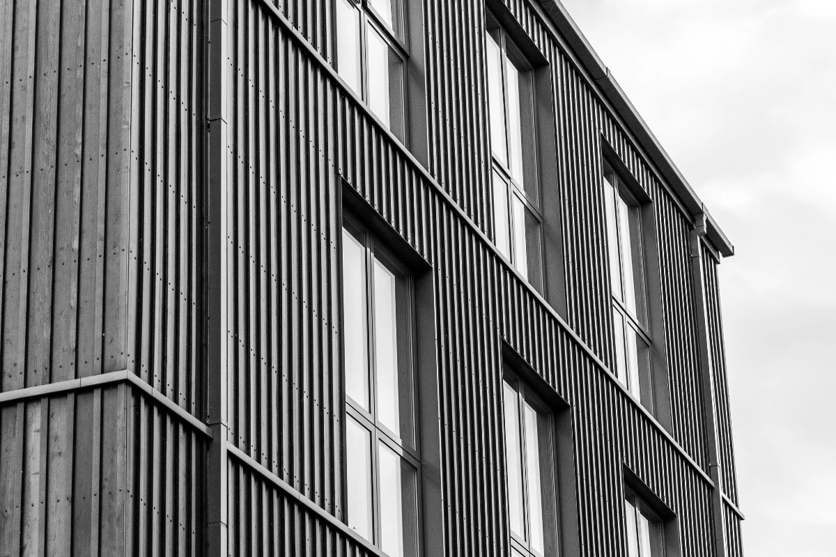 steel siding on office building | sister siding