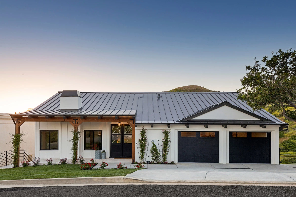 home with beautified entrance | sister siding