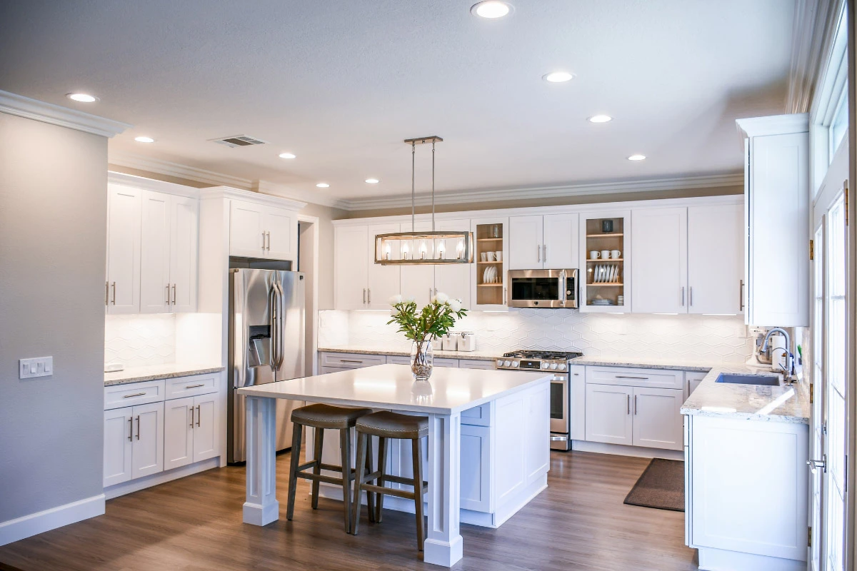 kitchen with new appliances